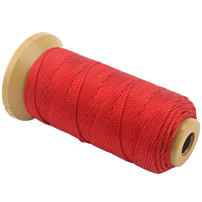McFanBe 328 Feet Twisted Nylon Line Twine String Cord for Gardening Marking DIY Projects Crafting Masonry (Red, 1.5mm-328 feet) - Image 2